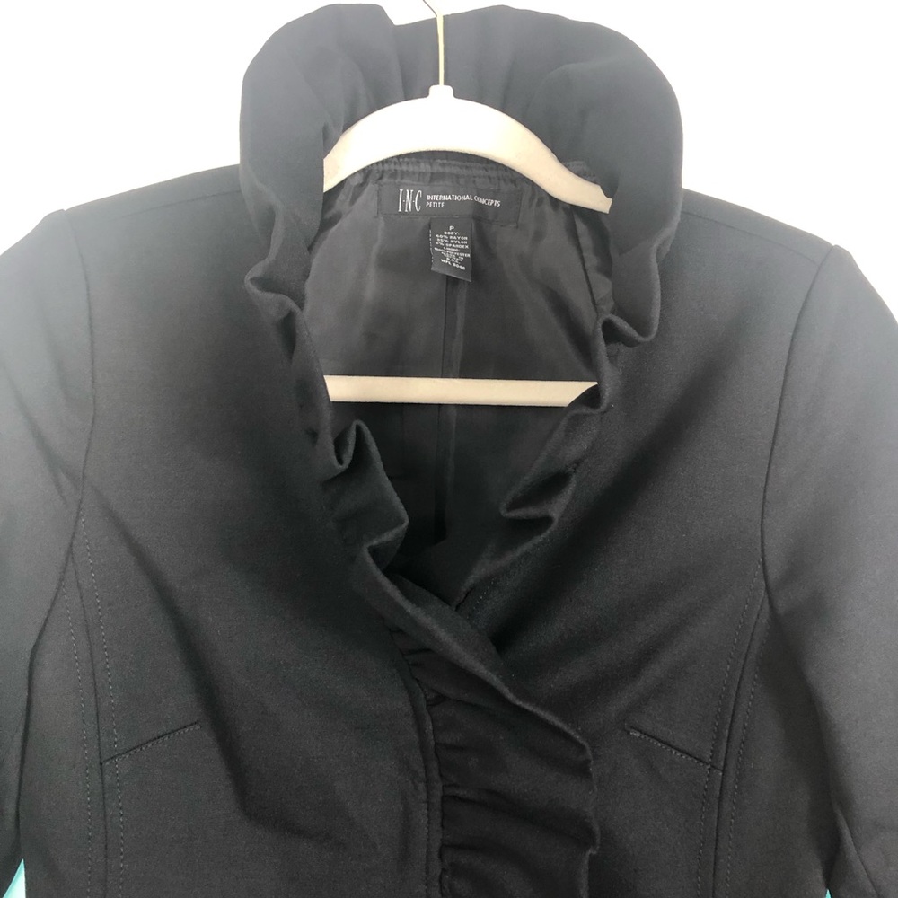 INC International Concepts Ruffled Ponte Jacket - Picture 2 of 12